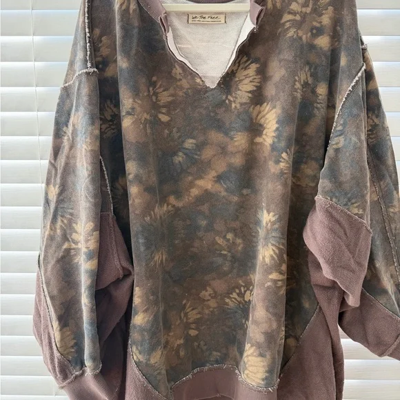 We the Free by Free People Floral Oversized Sweatshirt - Picture 1 of 4